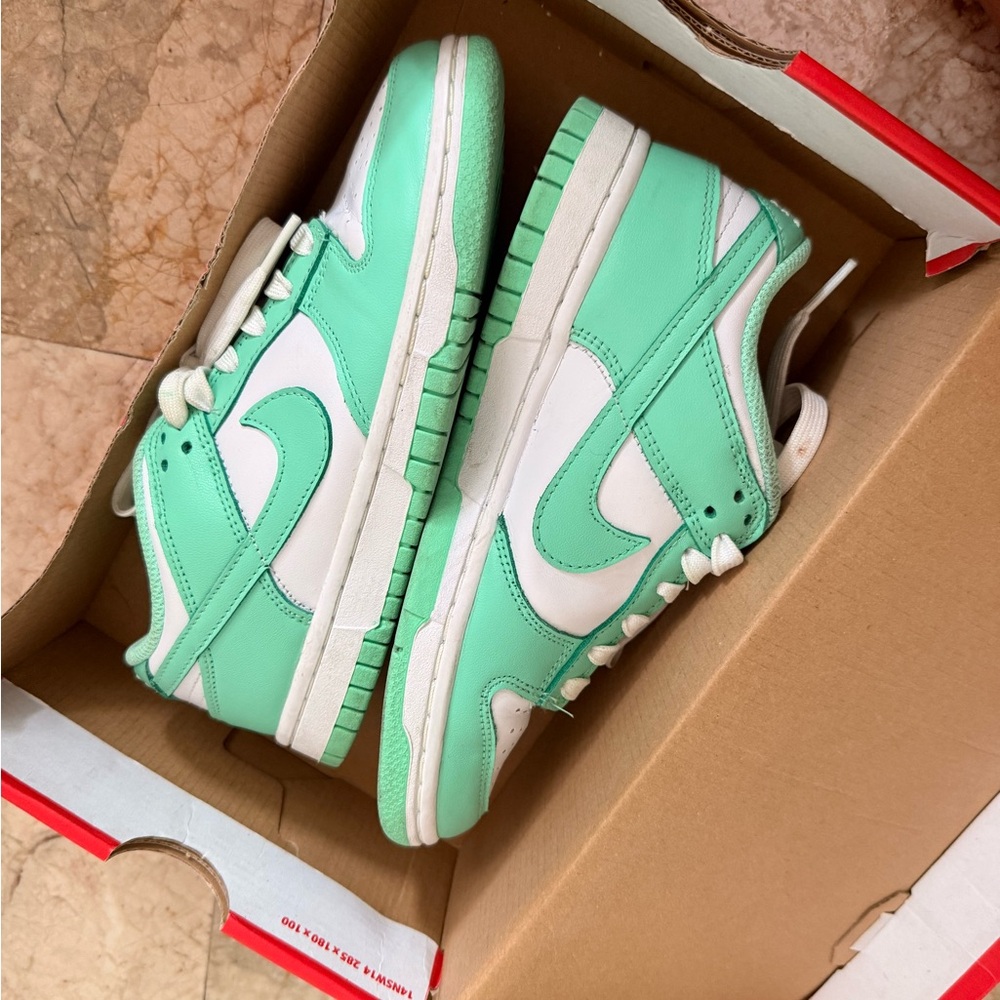 Nike Mint Green Women's Dunk Low - Picture 2 of 4